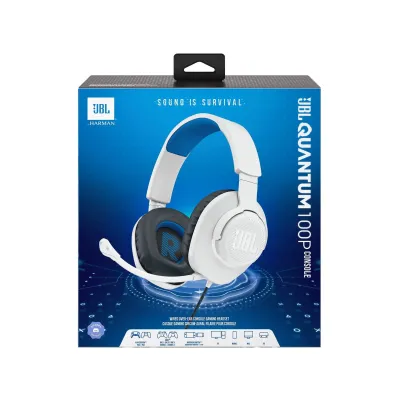 IDEASTREAM CONSUMER PRODUCTS JBLQ100PWHTBLUAM - 3.5MM WIRED GAMING HEADSET PLAYSTATION - WHITE