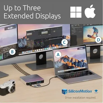 KENSINGTON K31343WW - AD220S3 USB-C MOBILE DOCK