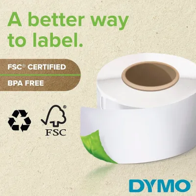 Newell Brands 30374 - DYMO, CONSUMABLES, DIRECT THERMAL TAG, 2(51MM) X 3.5(89MM), 