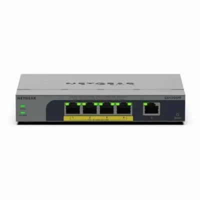 NETGEAR GS105EPP-100NAS - 5 PORT GIGABIT ETHERNET EASY SMART HIGH-POWER POE+ SWITCH (1