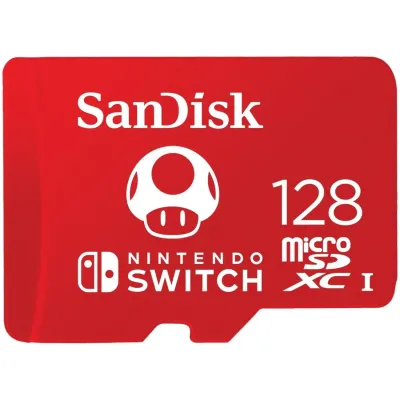 Western Digital SDSQXBO-128G-ANCZA - SanDisk Extreme Plus MicroSDXC, 128GB, 10UHS-I, U3, Nintendo