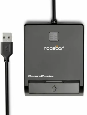 ROCSTOR Y10P005-B2 - SECUREREADER CR15 USB SMART CARD READER - COMMON ACCESS CARD