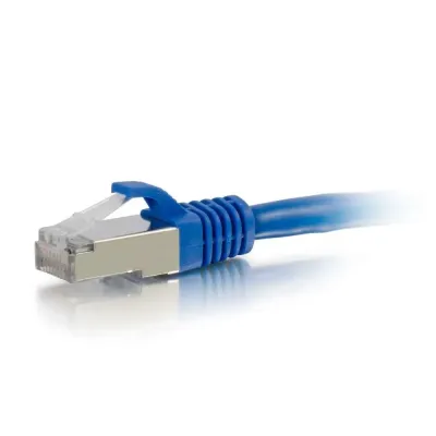 C2G AVE 27251 - 7FT CAT5E MOLDED STP CABLE-BLU