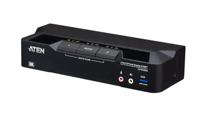 Aten Technologies CS1942DPA - 2-PORT USB3.0 8K DUAL-VIEW DISPLAYPORT KVMP SWITCH