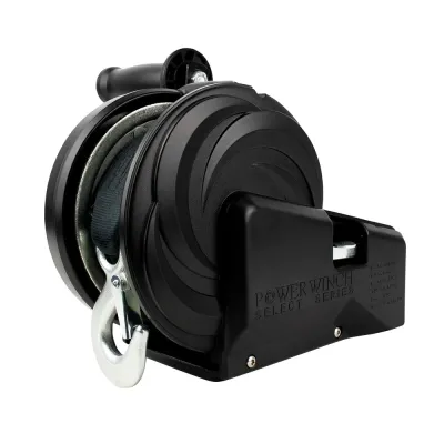 Powerwinch 21400-W-2500-6-B-R - Powerwinch Select Series Winch 2,500lb, 2 Speed, 6 Crank Arm