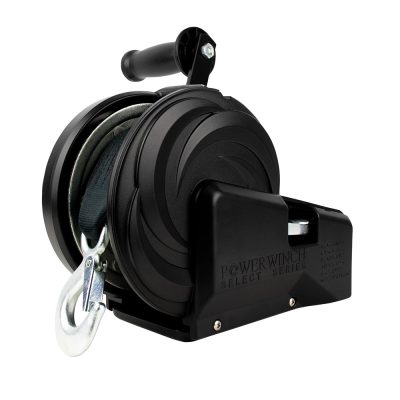 Powerwinch 21400-W-2500-8-B-R - Powerwinch Select Series Winch 2,500lb, 2 Speed, 8 Crank Arm