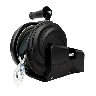 Powerwinch 21400-W-2500-8-B-R - Powerwinch Select Series Winch 2,500lb, 2 Speed, 8 Crank Arm