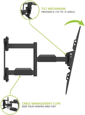 Kanto LX600SW - Full-Motion Metal Stud TV Moun
