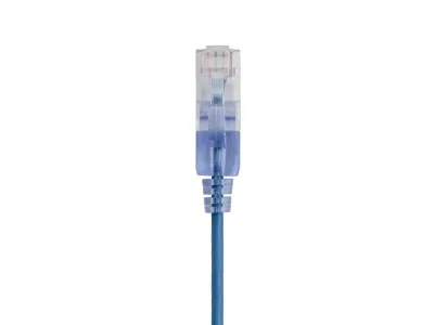 Monoprice 44507 - MONOPRICE CAT6A 10FT BLUE PATCH CABLE_ UTP_ 30AWG_ 10G_ PURE