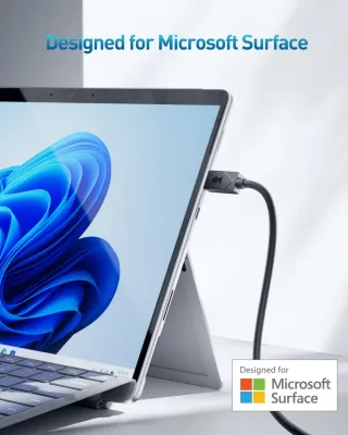 CABLE MATTERS 201562-BLK-6 - DESIGNED FOR MICROSOFT SURFACE  CABLE MATTERS 48GBPS USB-C T