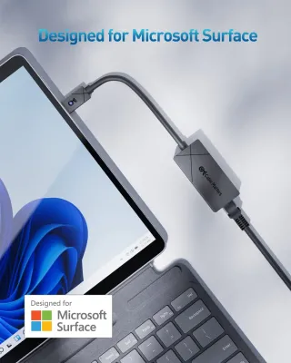CABLE MATTERS 201595-BLK - DESIGNED FOR MICROSOFT SURFACE  CABLE MATTERS USB C TO 2.5GB
