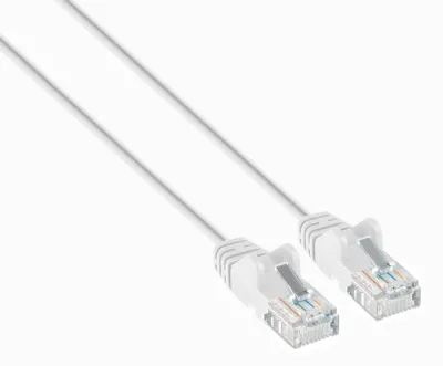 Intellinet 744065 - CAT6A UUTP SLIM NETWORK PATCH CABLE, 5 FT., WHITE