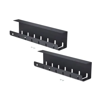 STARTECH S2MB-DESK-CABLE-TRAY - StarTech Under Desk Cable Management Tray, Single Unit, Meta
