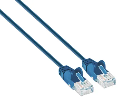 Intellinet 743976 - CAT6A UUTP SLIM NETWORK PATCH CABLE, 7 FT., BLUE