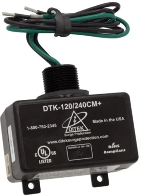 Ditek DTK-120/240CM+ - Ditek 120240V Single Phase Arrester with LED Indicator