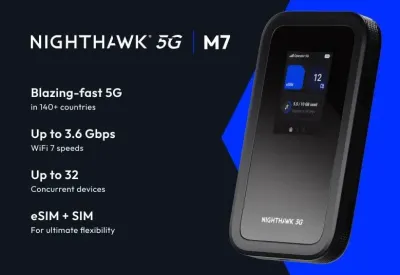 NETGEAR MH7150-100PAS - NIGHTHAWK M7 5G MOBILE HOTSPOT