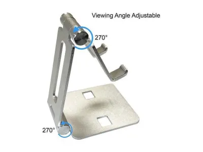 AMER NETWORKS EZPAD20-01 - ALUMINUM FOLDING SMARTPHONETABLET HOLDER