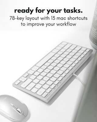 MacAlly UCASLIMKEYCA - WIRED USB-C USB-A MAC KEYBOARD
