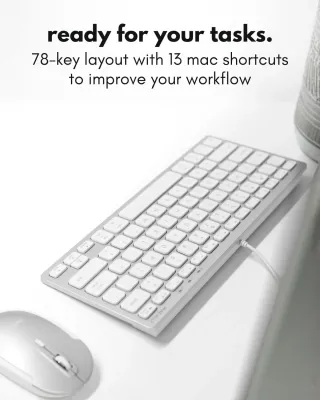 MacAlly UCASLIMKEYCA - WIRED USB-C USB-A MAC KEYBOARD