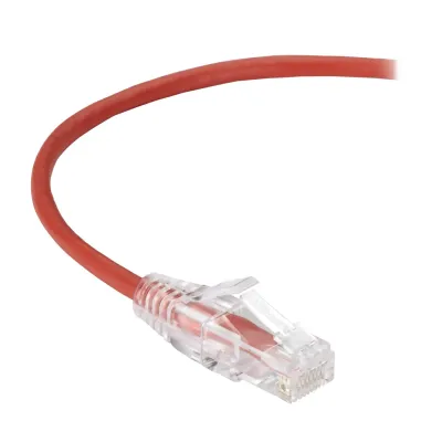 BLACK BOX CORPORATION C6PC28-RD-12 - BLACK BOX SLIM-NET CAT6 PATCH CABLES FEATURE A LOW-PROFILE D