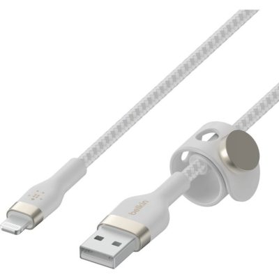 Belkin CAA010BT3MBK - USB-A TO LTG, BRAID SIL, 3M, BLK