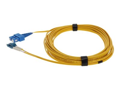ADDON ADD-SC-LC-2M9SMFP - 2M SC TO LC YELLOW OS2 DUPLEX OFNP (PLENUM-RATED) SMF FIBER 