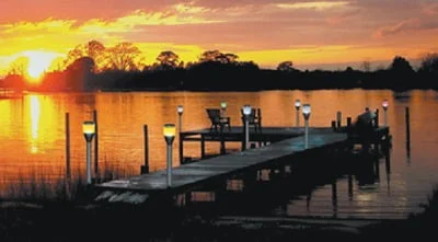 Dock Edge DE96258F - Dock Edge Postlite Solar LED Post Light 2pk