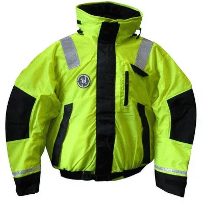 First Watch AB-1100-HV-XL - First Watch AB-1100 Flotation Bomber Jacket - Hi-Vis YellowB