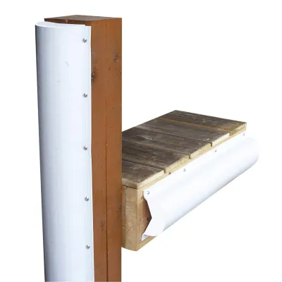 Dock Edge DE1020F - Dock Edge Piling Bumper - One End Capped - 6 - White