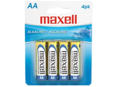 MAXELL 723465 - LR64BP - AA 4PK CARDED BATTERIES