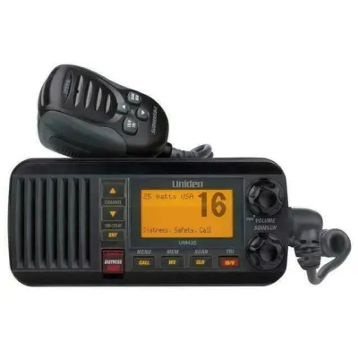 Uniden UM435BK - Uniden UM435 Fixed Mount VHF Radio - Black