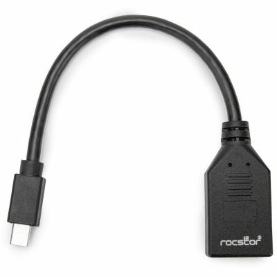 ROCSTOR Y10A294-B1 - ROCSTOR MINI DISPLAYPORT TO DISPLAYPORT ADAPTER, 4K X 2K VID