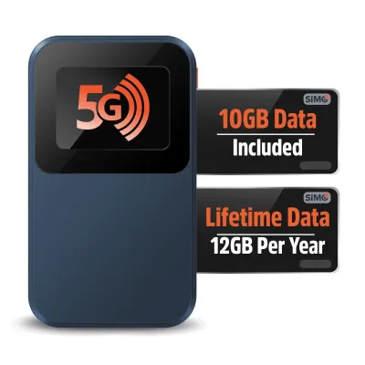 SIMO, INC. HS5GEDGE - SOLIS EDGE, LIGHTWEIGHT 5GLTE EXECUTIVE HOT SPOT FOR THE SIM