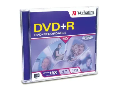 VERBATIM VER94916 - VERBATIM DVD+R BRAND SLV