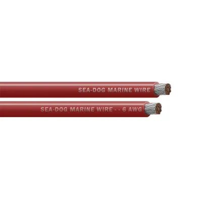 SeaDog 8006020 - Sea-Dog 6 AWG Red Battery Cable - 25