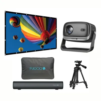 FUGOO FPJ1080PS - OUT 120IN SCRN PRJCT BNDL