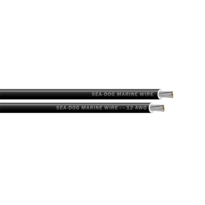 SeaDog 8012010 - Sea-Dog 12 AWG Black Primary Wire - 25