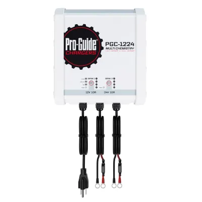 ProGuide Batteries PGC-1224 - Pro-Guide 2 Bank On-Board Battery Charger - (1) 12V  (1) 24V