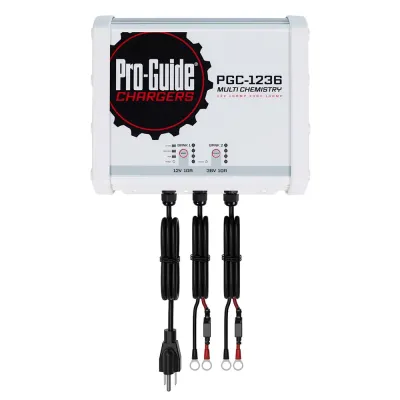 ProGuide Batteries PGC-1236 - Pro-Guide 2 Bank On-Board Battery Charger - (1) 12V  (1) 36V
