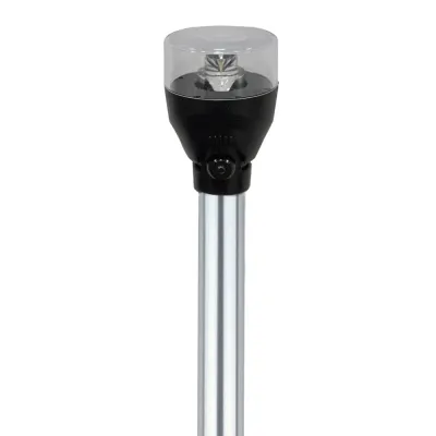 ATTWOOD CORPORTATION 5530-60A7 - Attwood LightArmor All-Round 60in Angled Locking Collar Pole