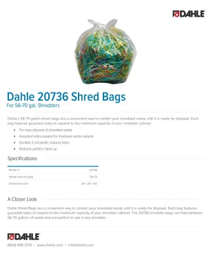DAHLE DAH20736 - DAHLE 20736 70 GALLON