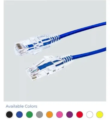Wavenet WAV-6E04UMSLIMBL-PC-06 - PATCH CORD CAT6 SLIM CORD 6 BLUE