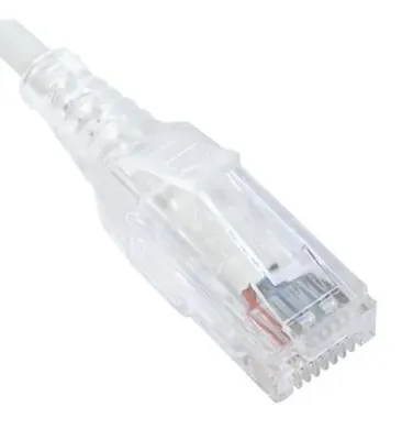 Cablesys ICC-ICPCSH01WH - PATCH CORD, CAT 6 SLIM CLEAR SR 1FT WH