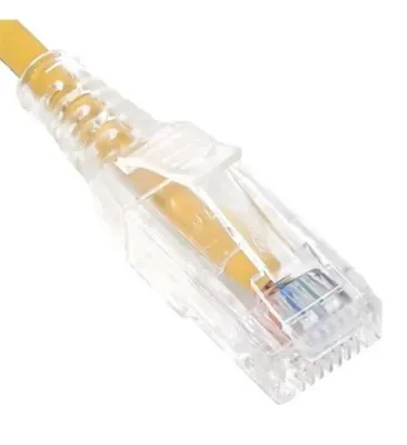 Cablesys ICC-ICPCSH01YL - PATCH CORD, CAT 6 SLIM CLEAR SR 1FT YL