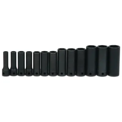 Williams JHWMS1213H - Williams Supertorque 38? Drive Deep Metric Socket Set on Cli
