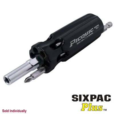 PICQUIC 88103PIC - Picquic SIXPAC Plus(TM) 7-in-1 Quick Bit Change Screwdriver 