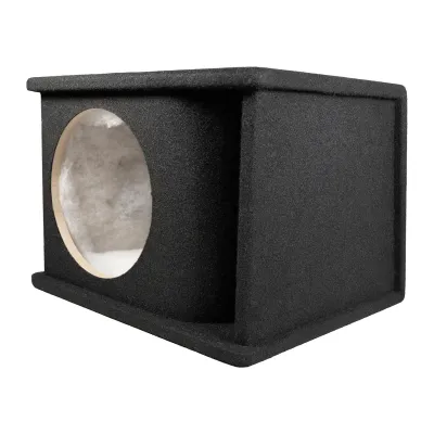 Qpower QHP110V - QPower Single 10? Curved Vent Port Empty Woofer Enclosure