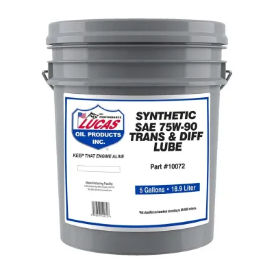 RAIN DESIGN 10072 - Lucas Oil Synthetic SAE 75W-90 Gear Oil - 5 Gallon