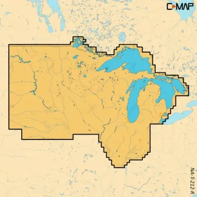 C-MAP M-NA-T-212-R-MS - C-MAP Reveal X Inland US Lakes North Central microSD