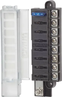 Navico Group 5046-BSS - Blue Sea 5046 8-Circuit Fuse Block ST ATOATC with Cover